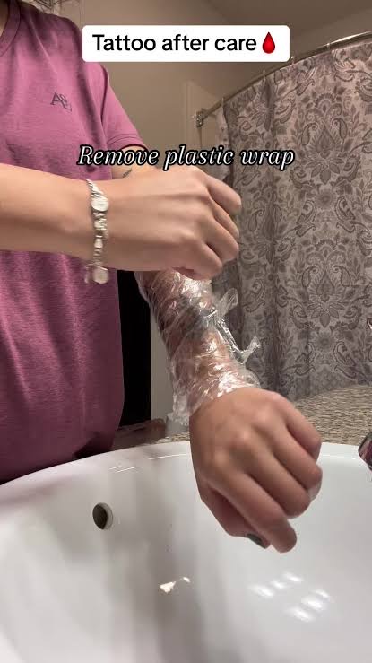 Take wrap off if any