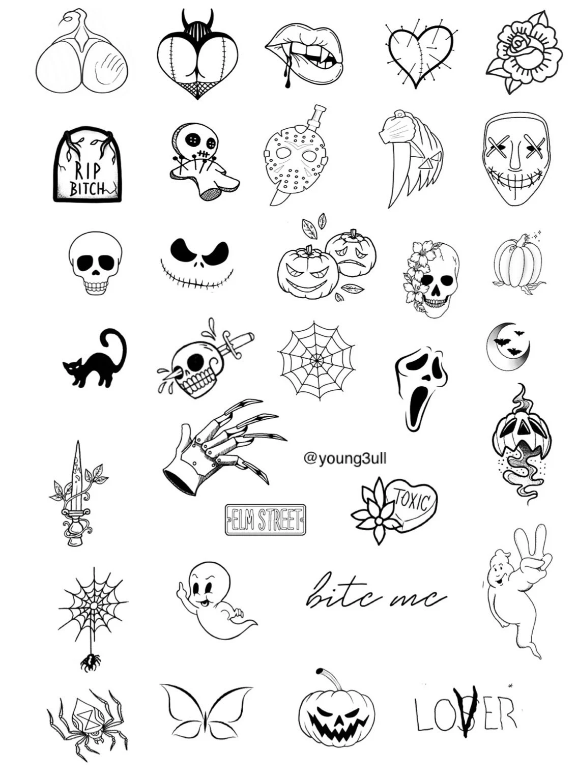 Flash tattoo design from Halloween Flash Sale at PhillyInkz in Ocala, FL