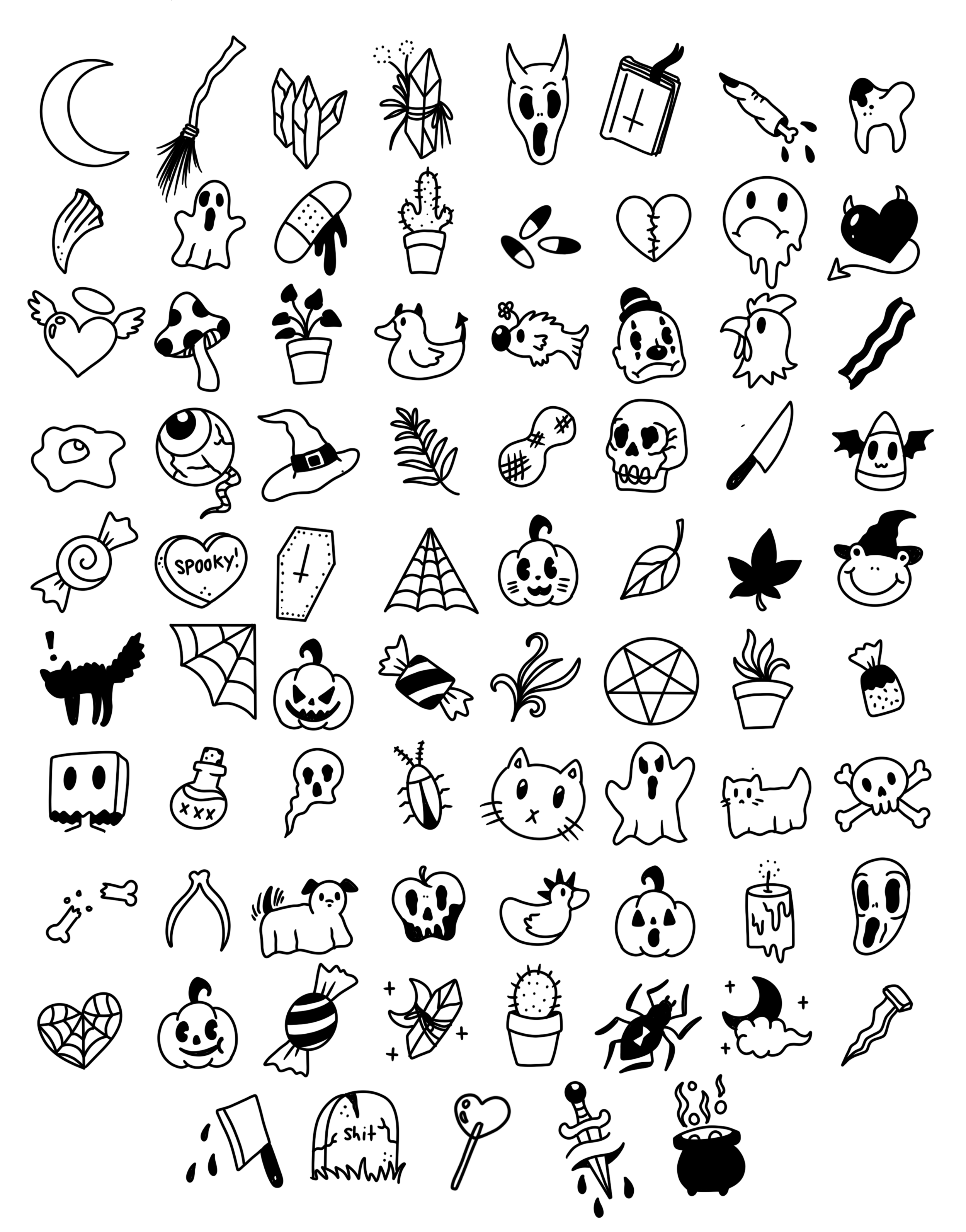 Flash tattoo design from Halloween Flash Sale at PhillyInkz in Ocala, FL