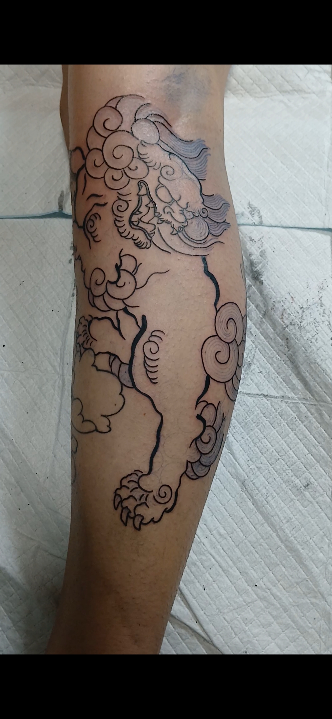 Karajishi in progress