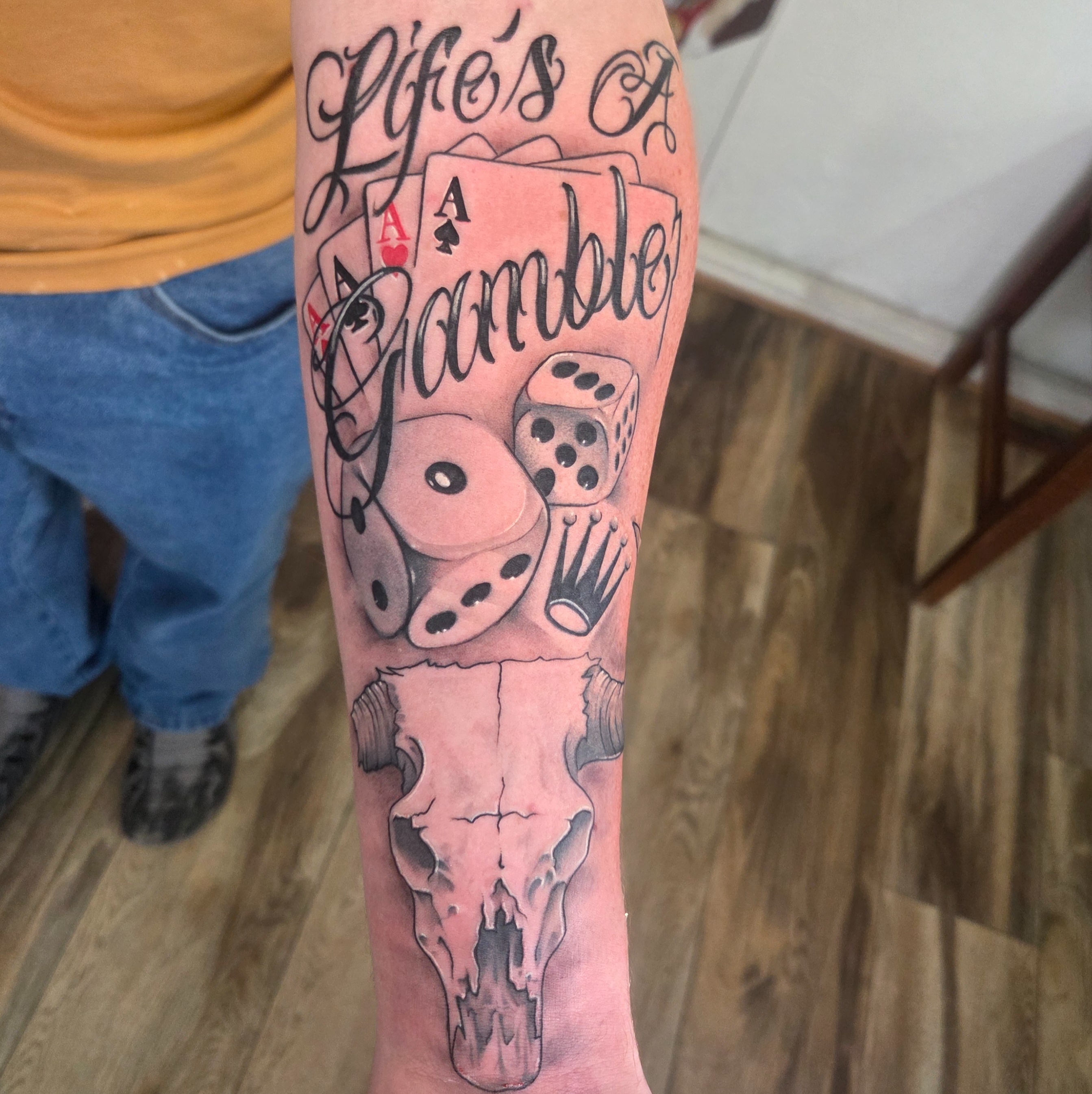 Joe Osborne Blackwork tattoo