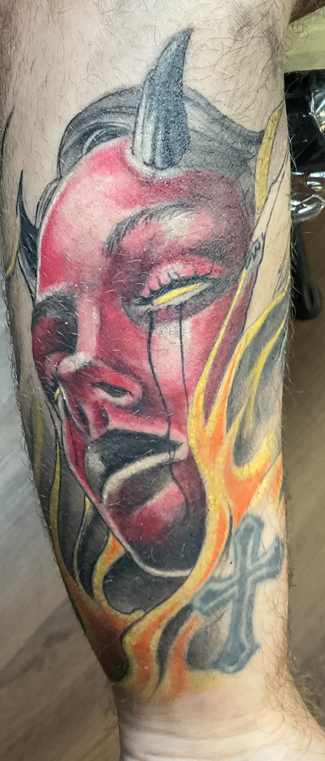 Color devil girl