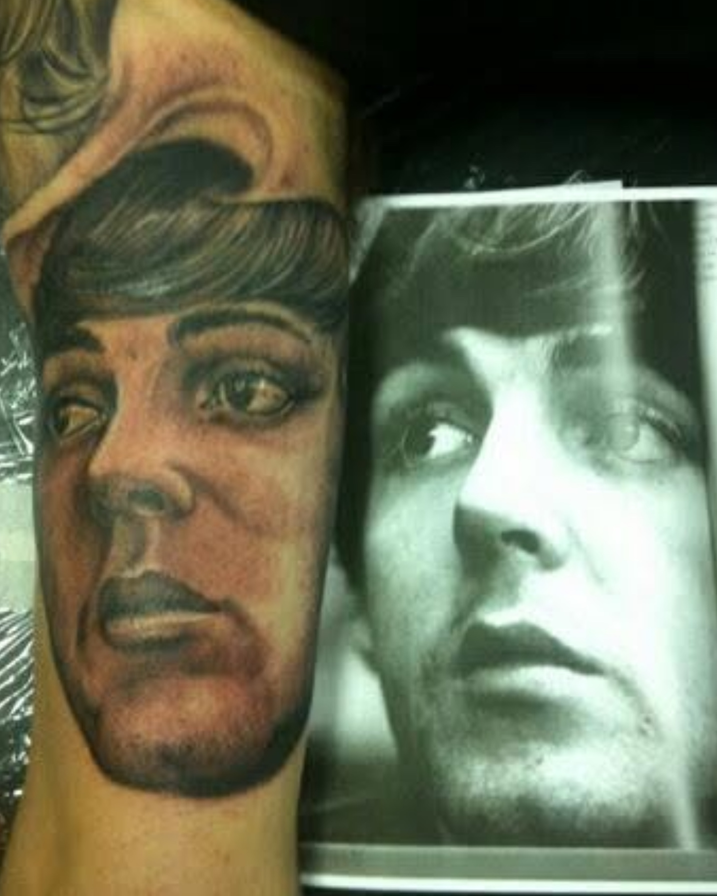 A portrait of John Lennon